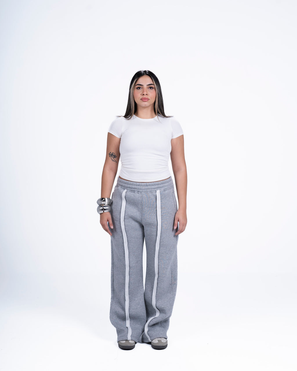 COZED GRAY BASIC SWEATPANTS