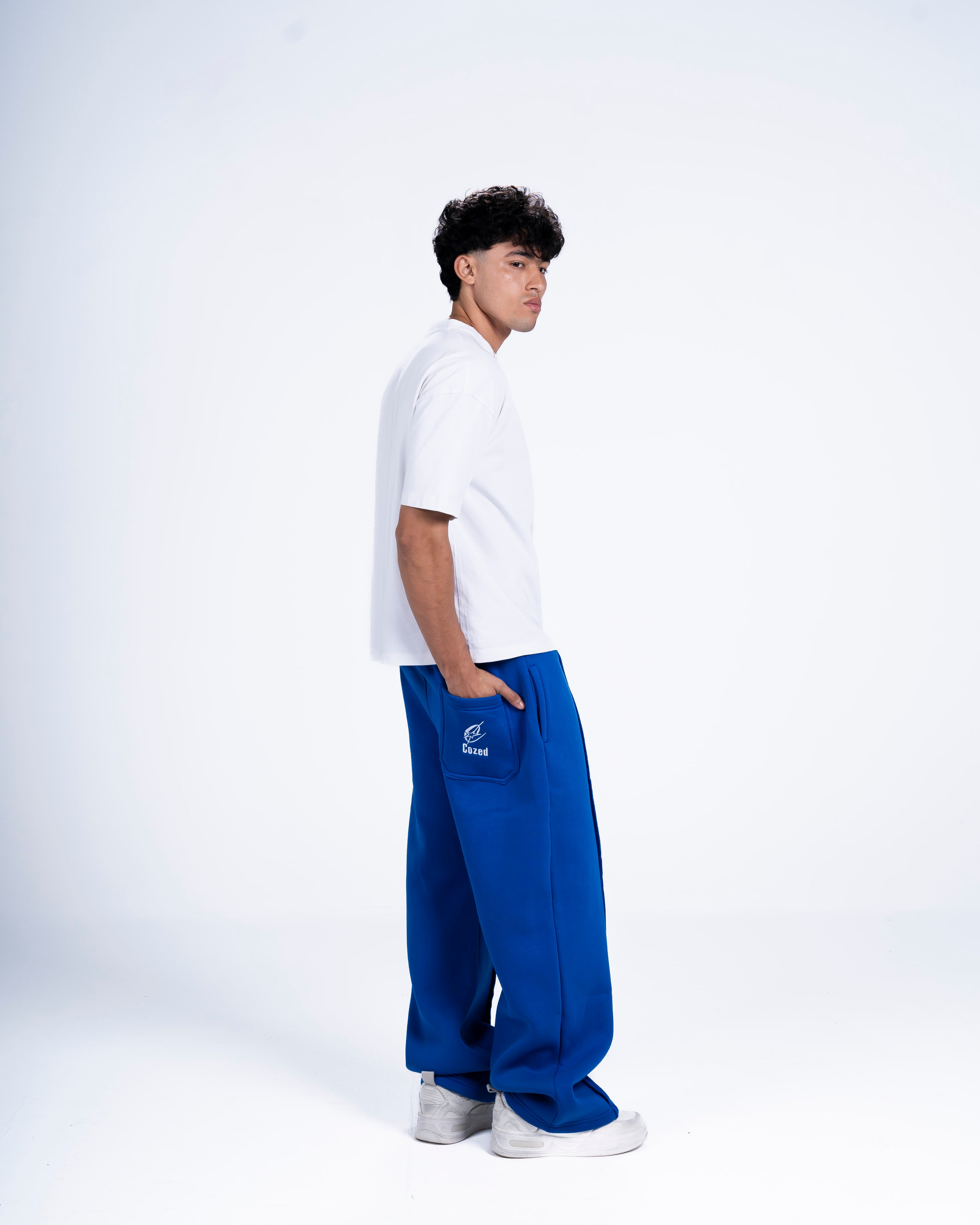 COZED BLUE BASIC SWEATPANTS