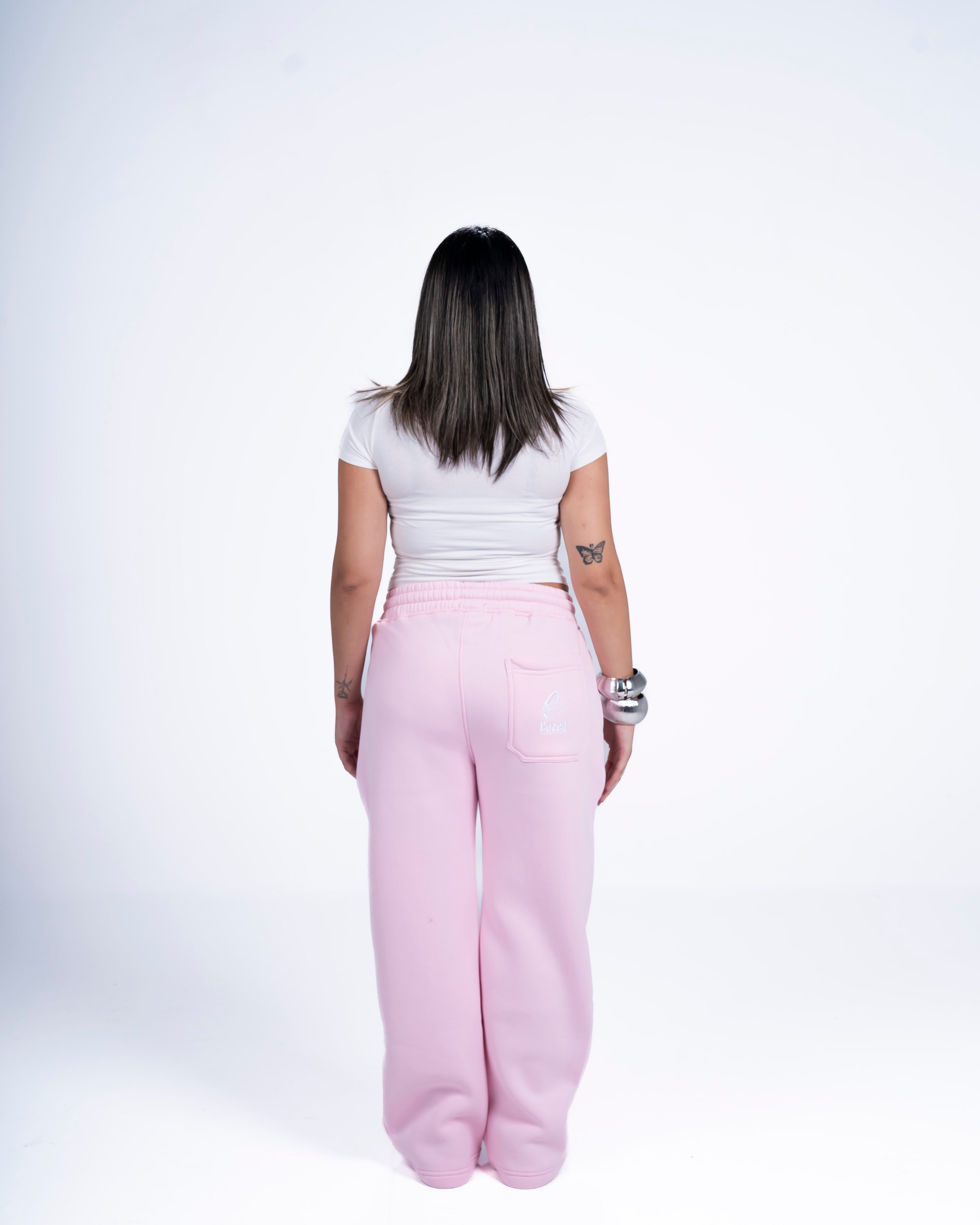 COZED PINK BASIC SWEATPANTS