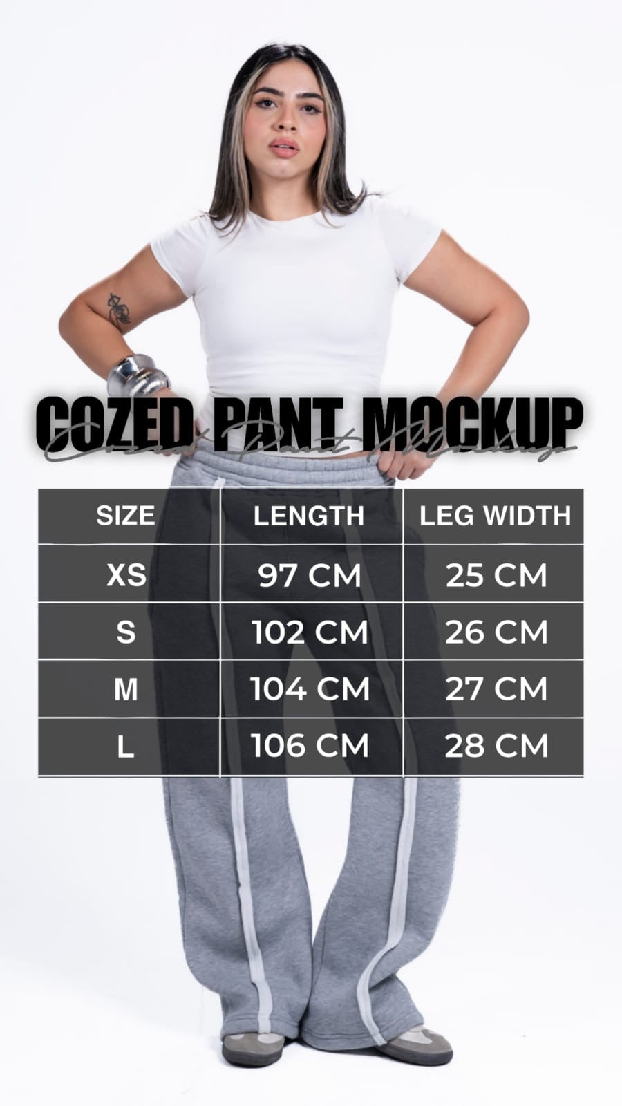 COZED GRAY BASIC SWEATPANTS