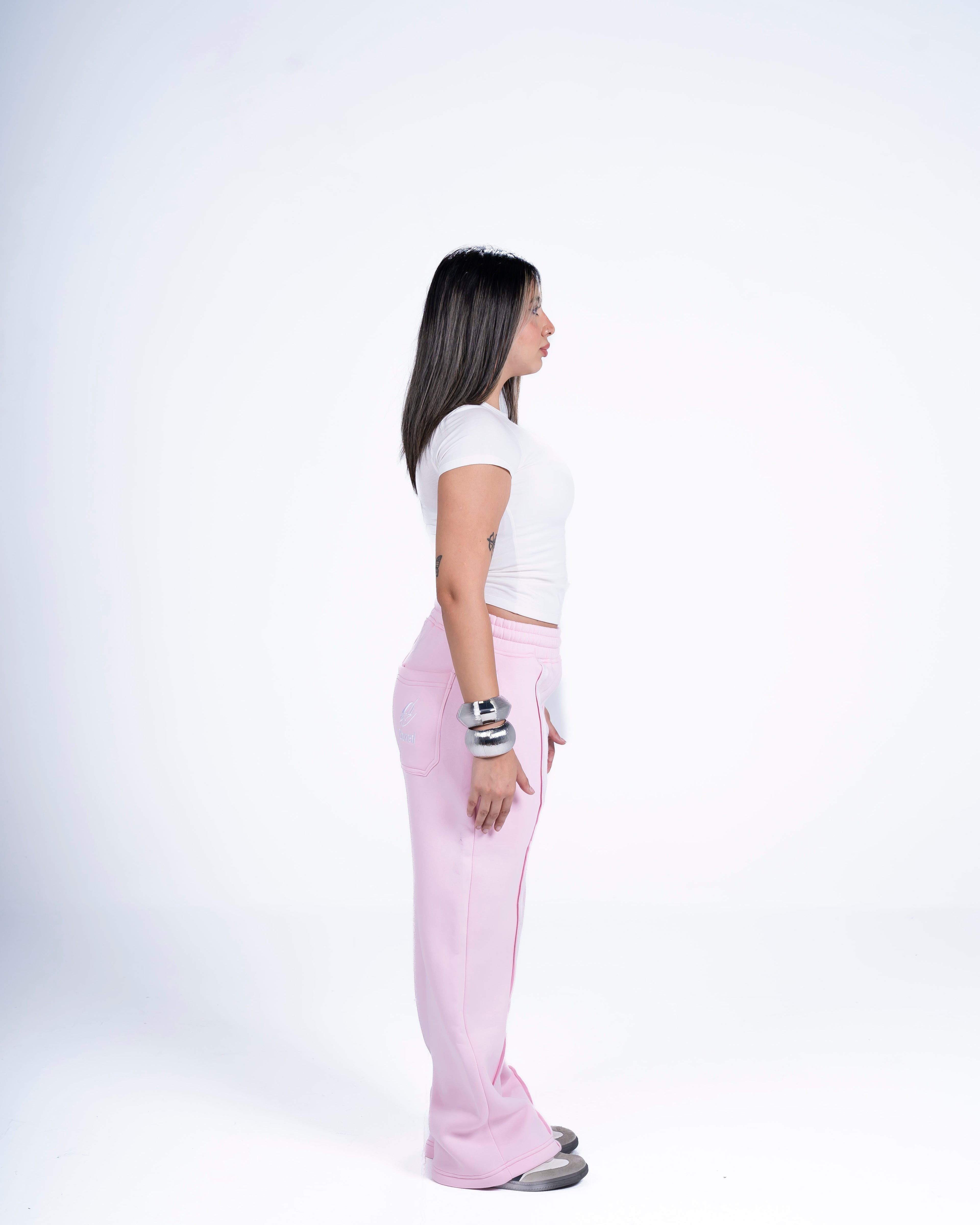 COZED PINK BASIC SWEATPANTS