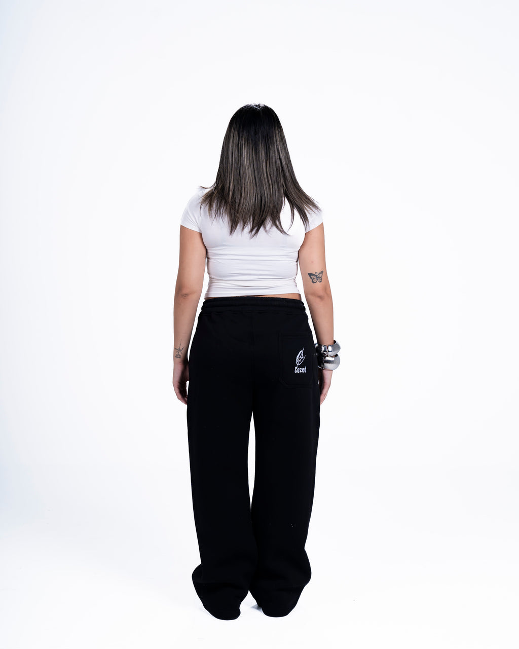 COZED BLACK BASIC SWEATPANTS