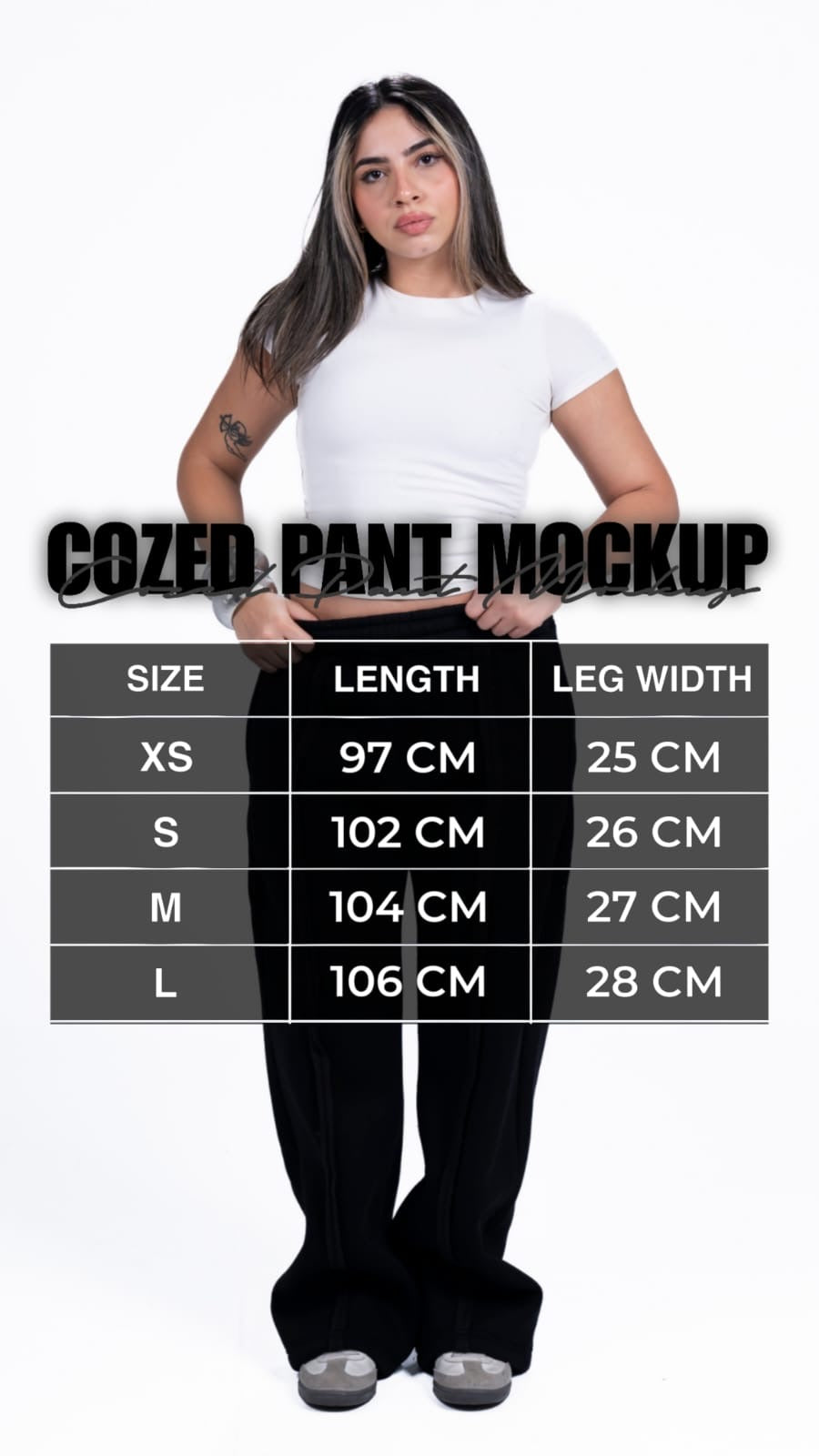 COZED BLACK BASIC SWEATPANTS