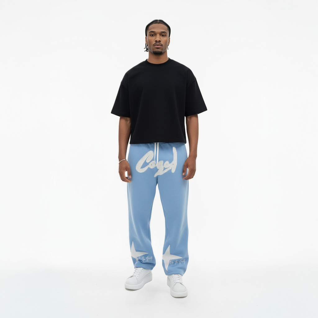 Baby-Blue star sweatpants💫