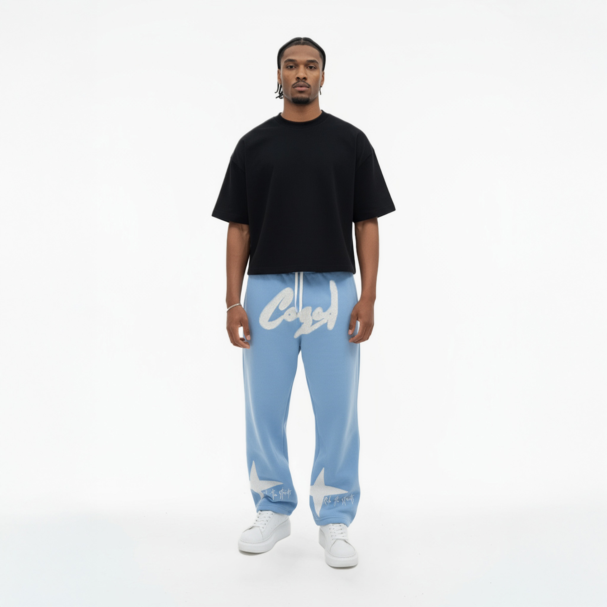 Baby-Blue star sweatpants💫