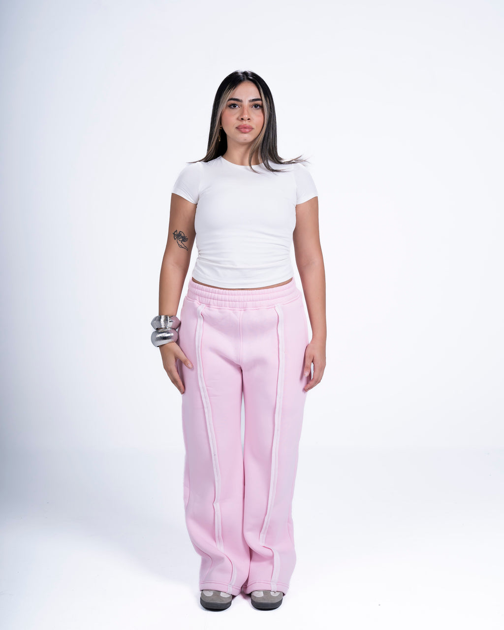 COZED PINK BASIC SWEATPANTS