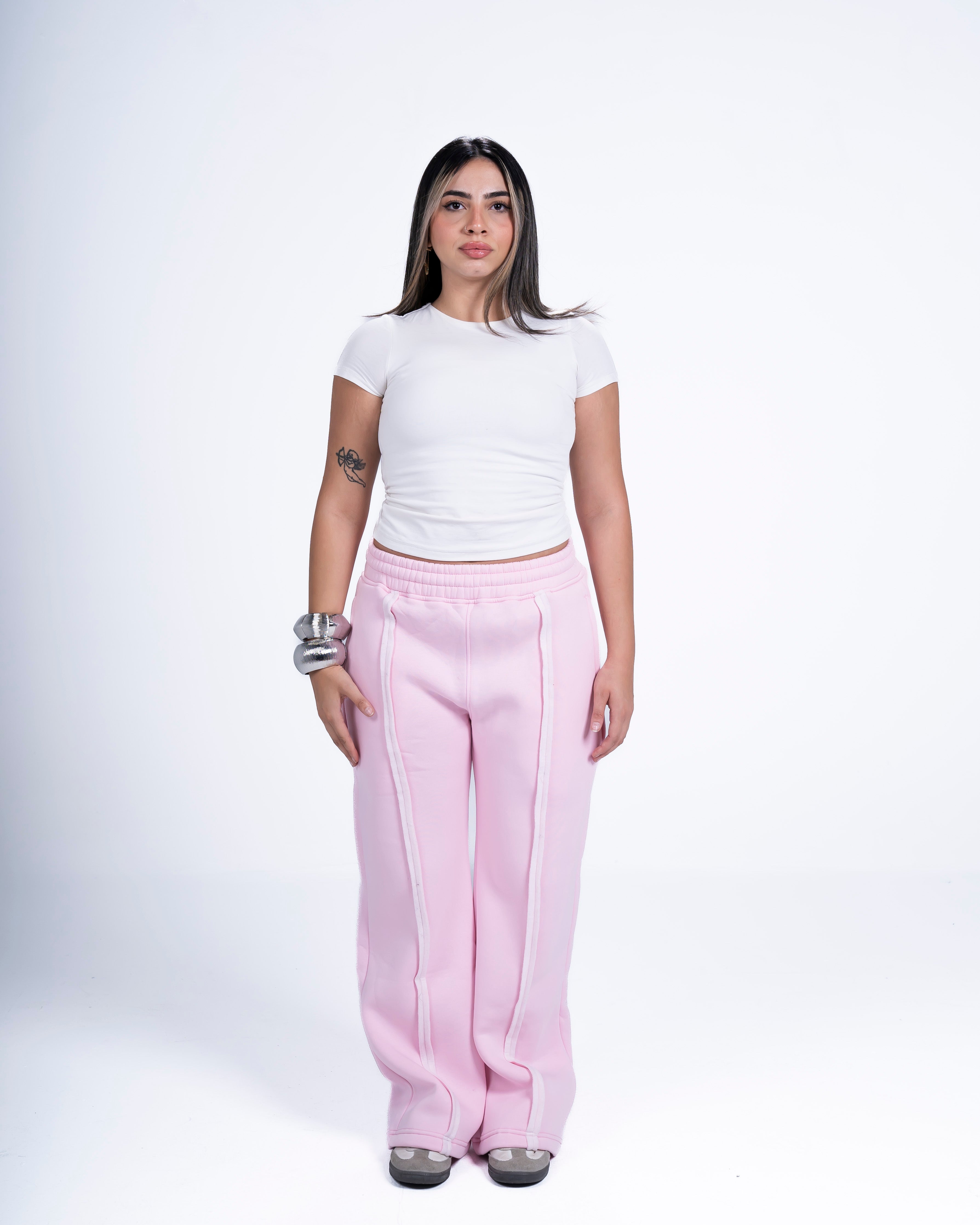 COZED PINK BASIC SWEATPANTS