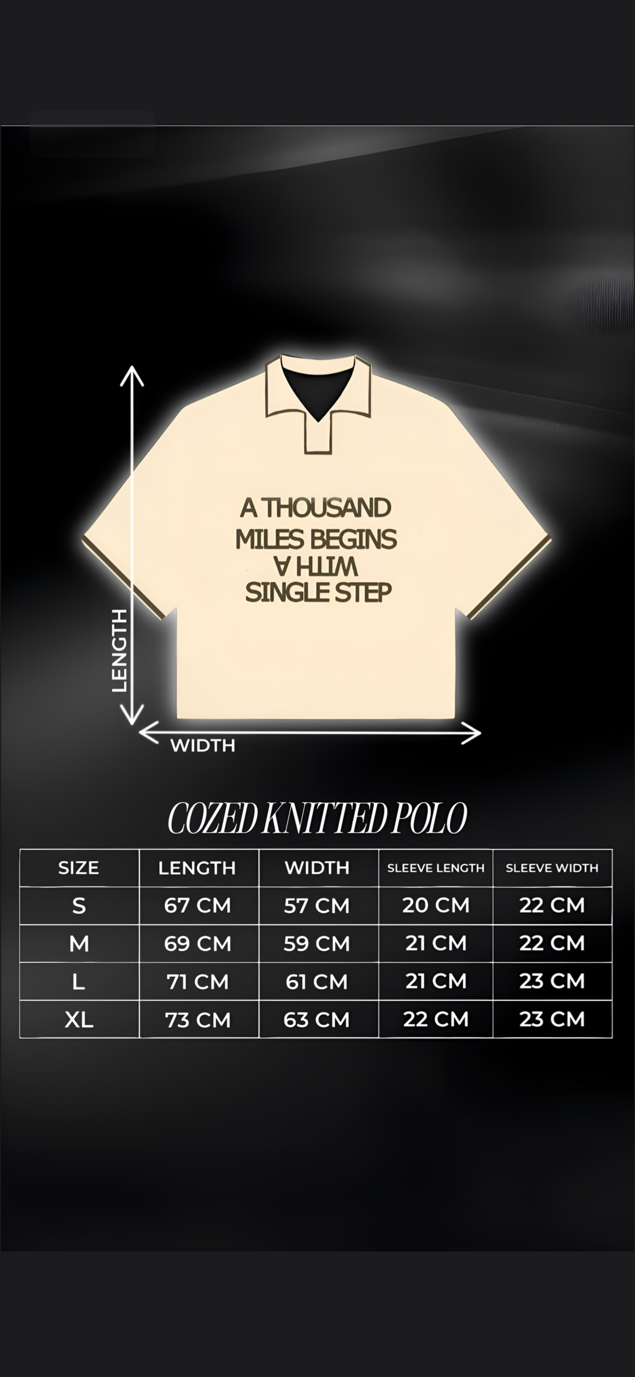 Cozed  knitted polo beige