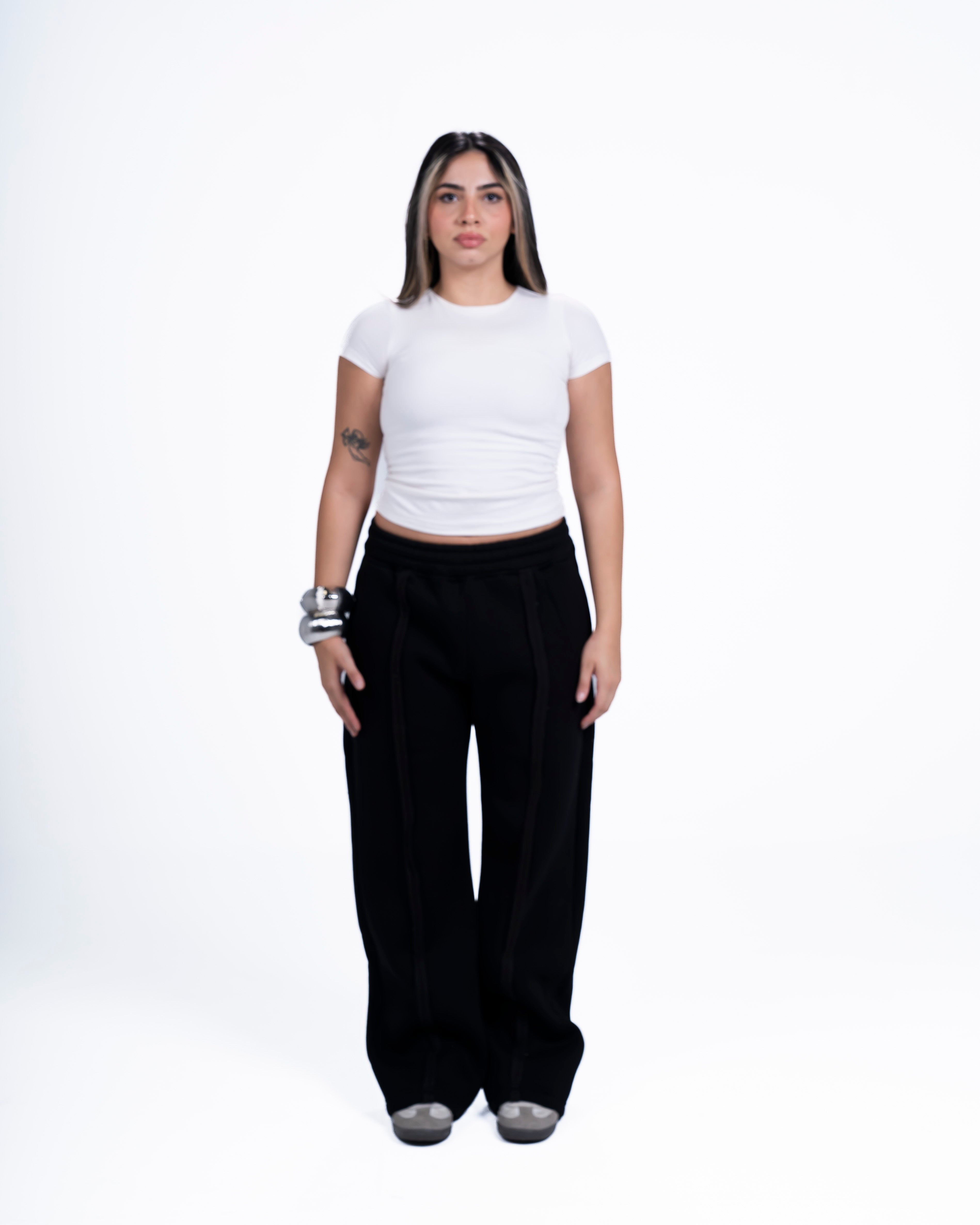 COZED BLACK BASIC SWEATPANTS